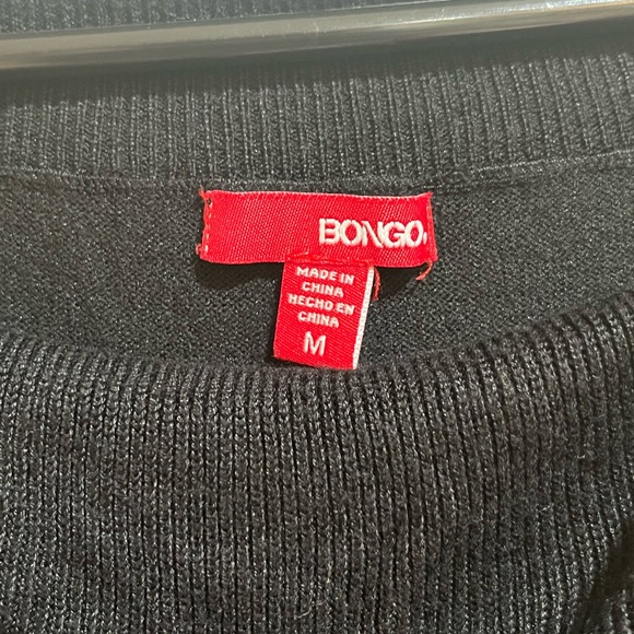 Bongo Off Shoulder Black Sweater Dress Size M - Picture 7 of 8